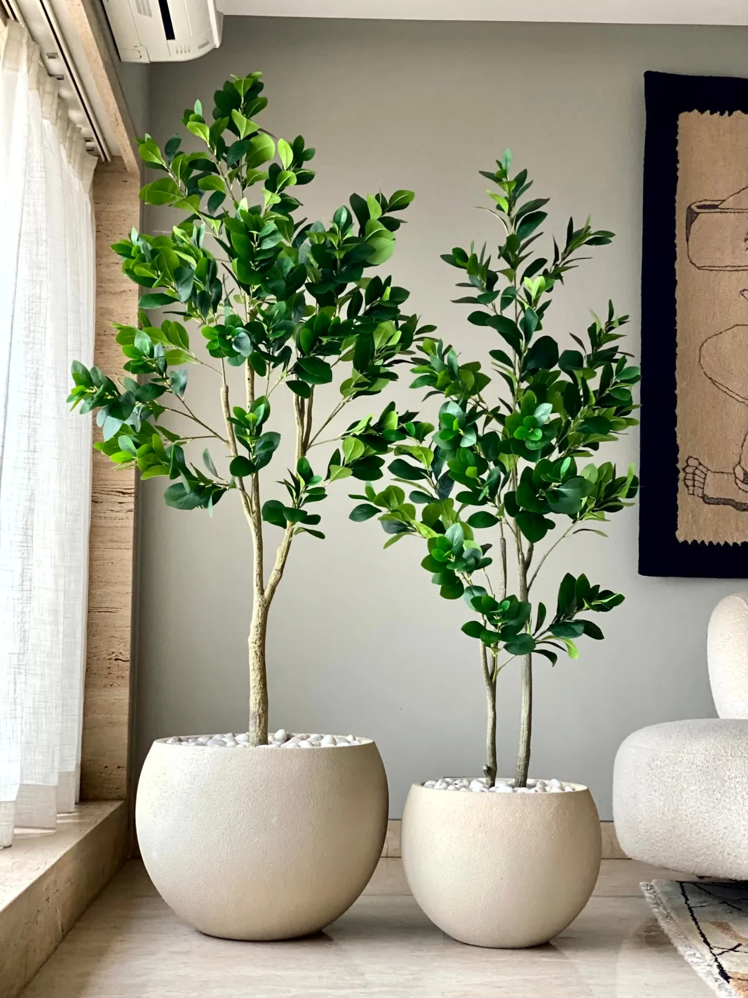 Artificial Lush Peperomia Plant - 6 Feet - Image 3
