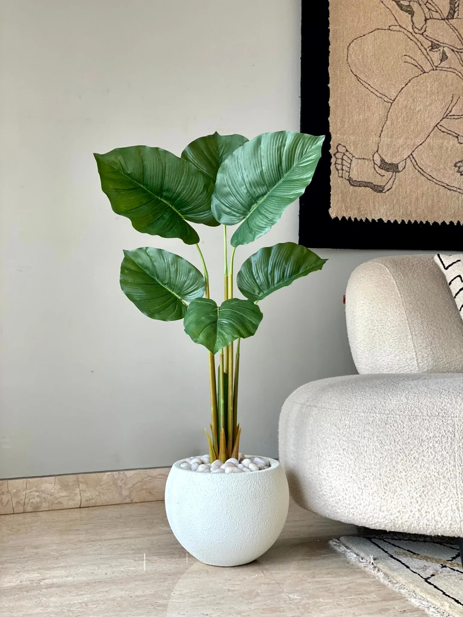 Artificial Evergreen Pothos Plant - 3.5 Feet - Image 4