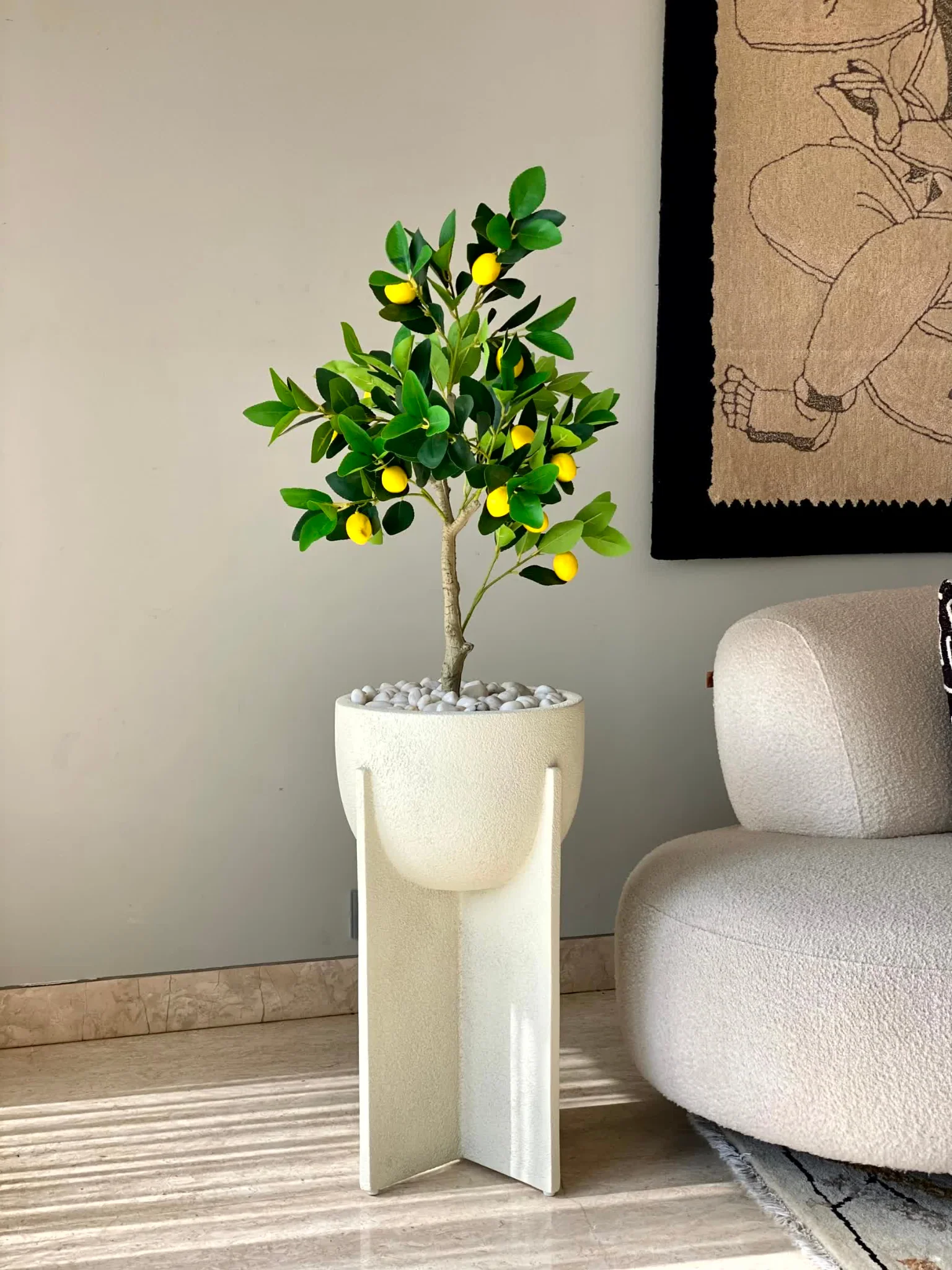 Artificial Tropical Lemon Plant - 3.5 Feet - Image 4