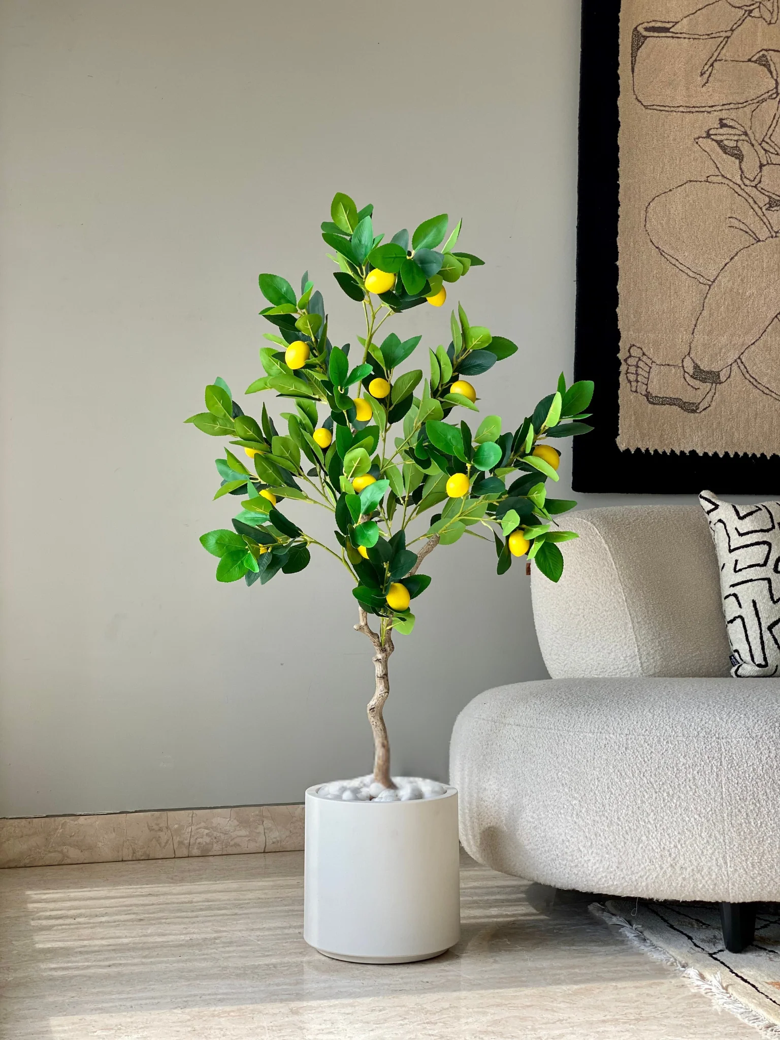 Artificial Tropical Lemon Plant - 4 Feet - Image 4