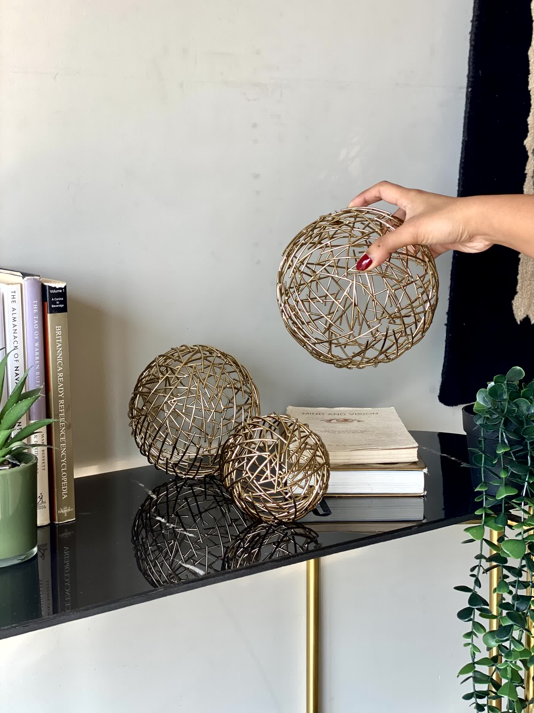 Sphere Set of 3 - Gold - Image 6