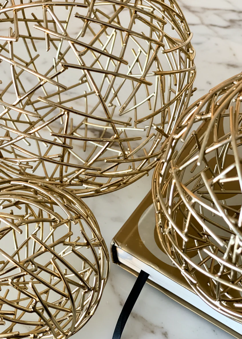 Sphere Set of 3 - Gold - Image 7