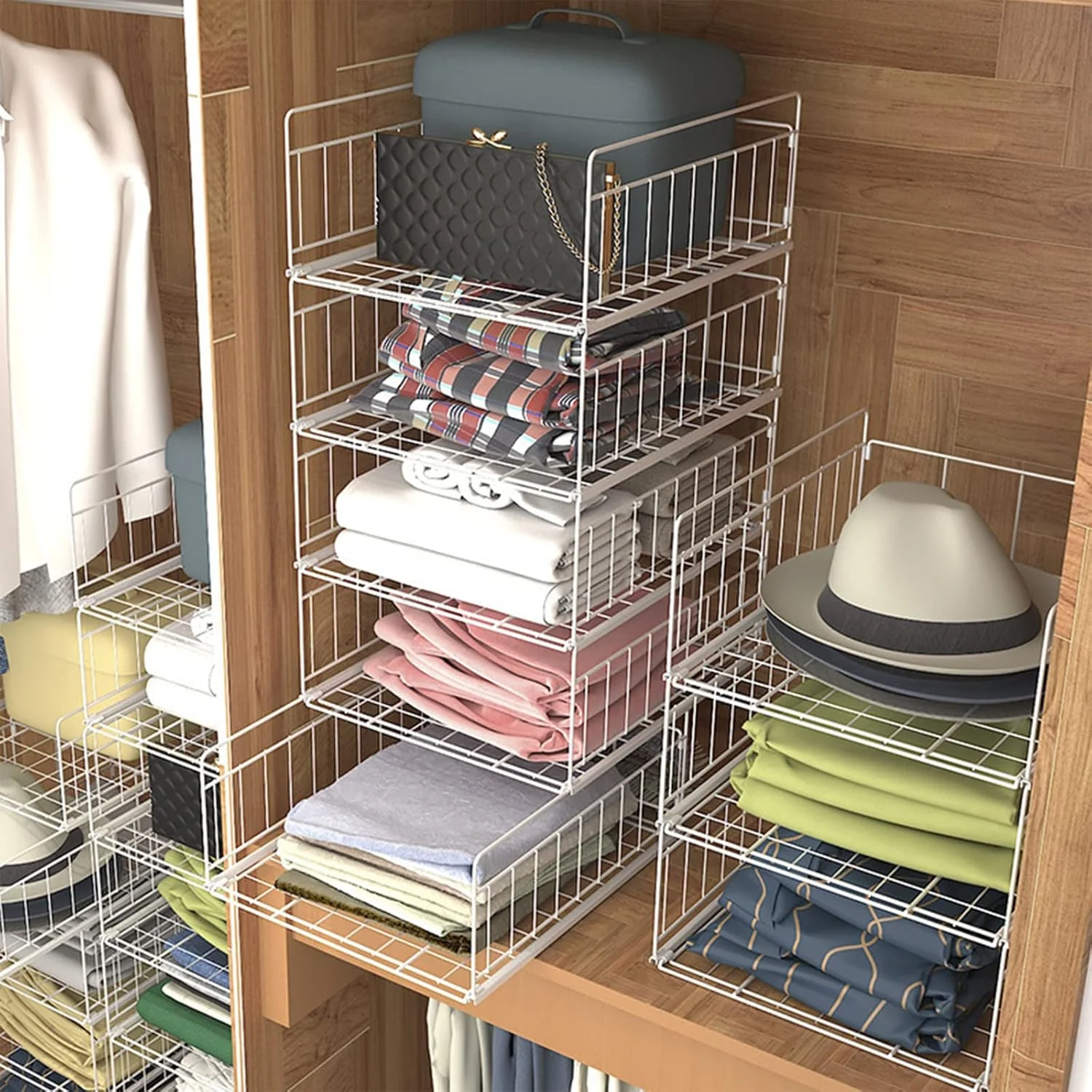Wardrobe Stackable Rack (2 -Tier) - Image 5