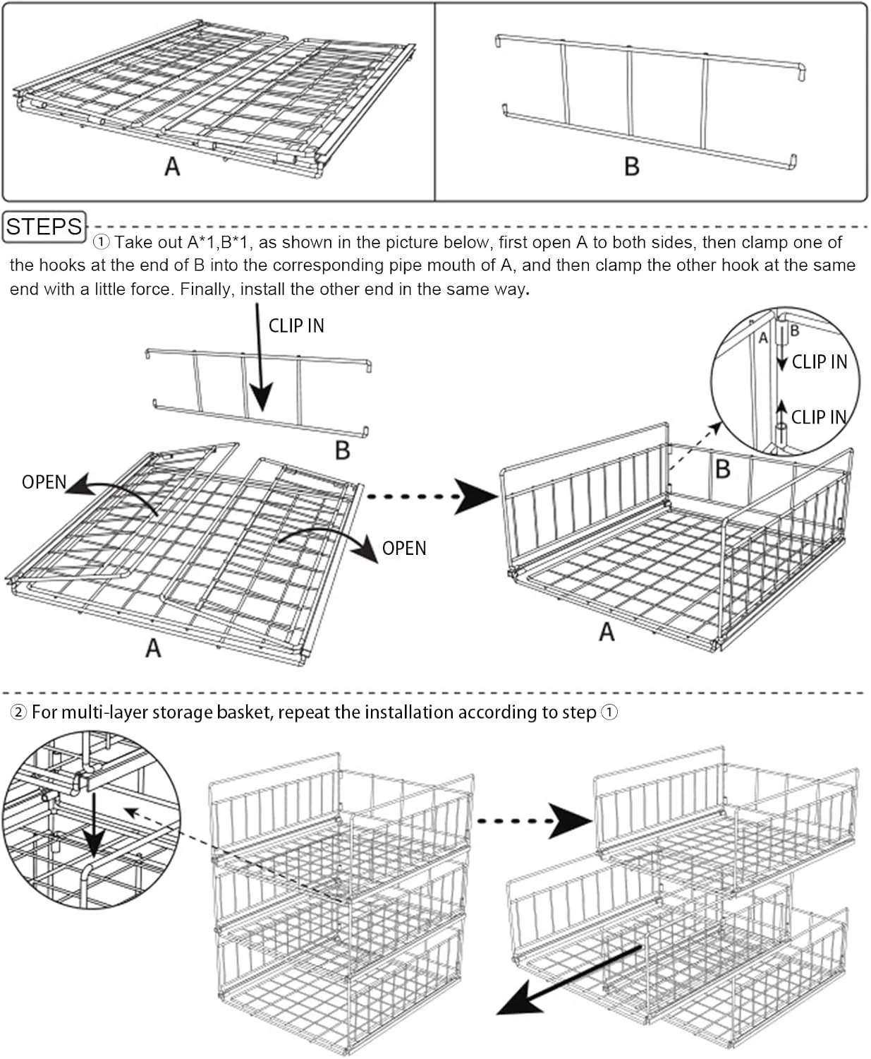 Wardrobe Stackable Rack (2 -Tier) - Image 8
